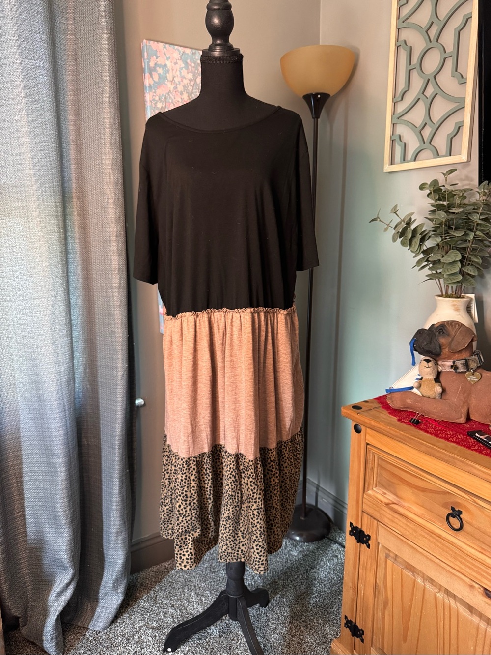 BloomChic Black Tiered Dress